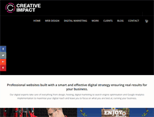 Tablet Screenshot of creative-impact.co.uk